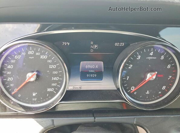 WDDZF4JB0JA465568 2018 MERCEDES-BENZ E White Widok zestawu wskaźników