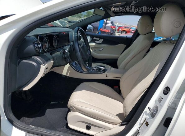 WDDZF4JB0JA465568 2018 MERCEDES-BENZ E White Widok wnętrza z przodu