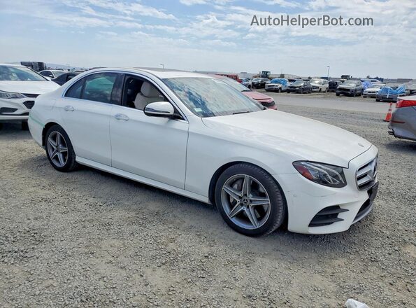 WDDZF4JB0JA465568 2018 MERCEDES-BENZ E White Przód prawy