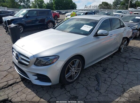 WDDZF4JB1HA058871 2017 MERCEDES-BENZ E-CLASS Серебряный Передняя левая четверть