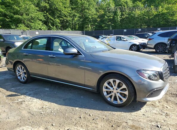 WDDZF4JB1HA078604 2017 MERCEDES-BENZ E Gray Front right