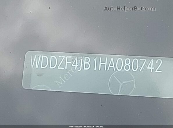 WDDZF4JB1HA080742 2017 MERCEDES-BENZ E-CLASS Gray 