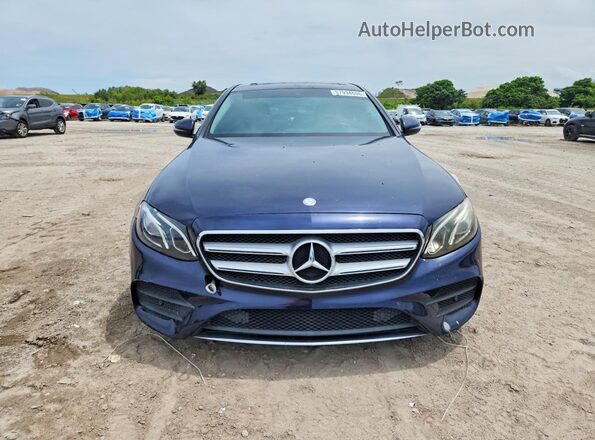 WDDZF4JB1HA098061 2017 MERCEDES-BENZ E Blue Front view