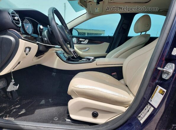 WDDZF4JB1HA098061 2017 MERCEDES-BENZ E Blue Front interior view