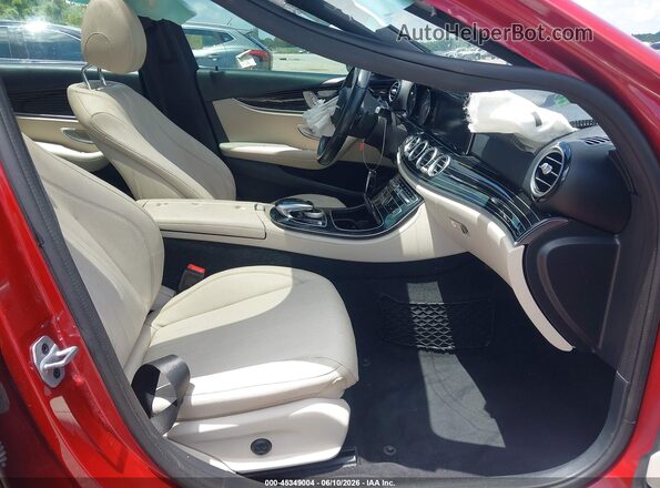 WDDZF4JB1KA544216 2019 MERCEDES-BENZ E-CLASS Red წინა სალონის ხედი