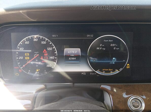 WDDZF4JB2HA133044 2017 MERCEDES-BENZ E-CLASS Черный Вид задних сидений