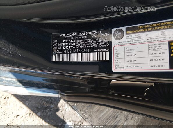 WDDZF4JB2HA133044 2017 MERCEDES-BENZ E-CLASS Черный Вид подкапотного пространства