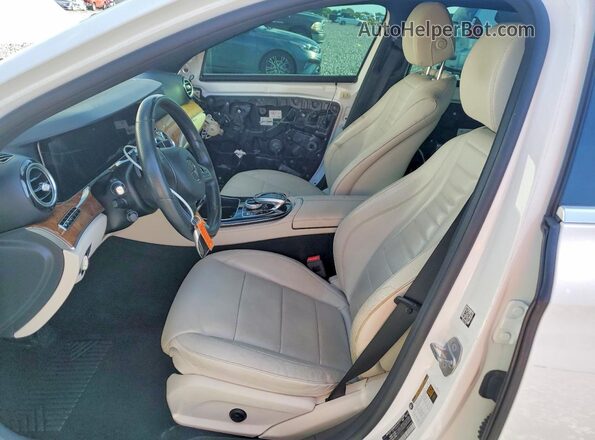 WDDZF4JB2JA315851 2018 MERCEDES-BENZ E White Widok wnętrza z przodu