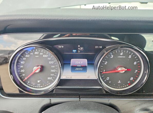 WDDZF4JB2JA339132 2018 MERCEDES-BENZ E Gray Instrument cluster view