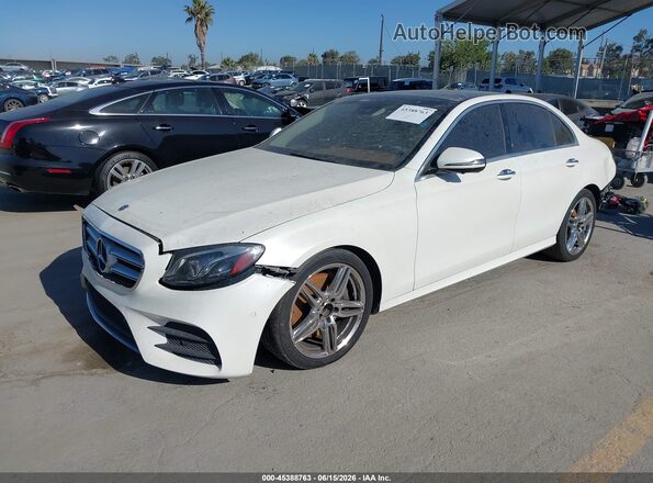 WDDZF4JB2KA617867 2019 MERCEDES-BENZ E-CLASS White წინა მარცხენა ხედი სამი მეოთხედიდან