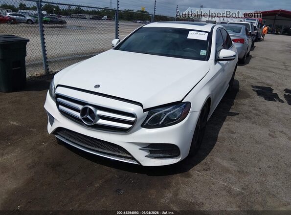 WDDZF4JB3HA242967 2017 MERCEDES-BENZ E-CLASS White Vista tres cuartos delantera izquierda