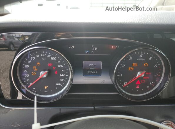 WDDZF4JB4HA035407 2017 MERCEDES-BENZ E Black Instrument cluster view