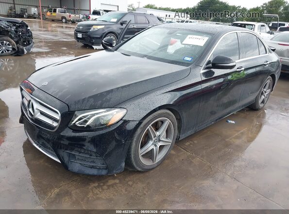 WDDZF4JB4JA310800 2018 MERCEDES-BENZ E-CLASS Black Առջևի ձախ երեք քառորդ տեսարան