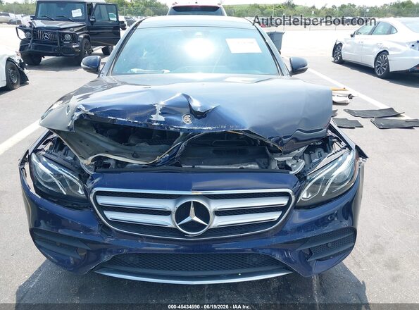 WDDZF4JB4JA463936 2018 MERCEDES-BENZ E-CLASS Blue Սարքավորումների վահանակի տեսք
