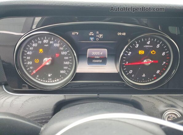 WDDZF4JB5KA618205 2019 MERCEDES-BENZ E Black Вид щитка приладів
