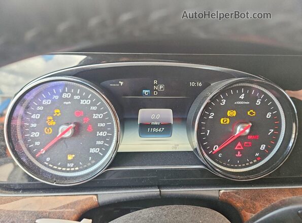 WDDZF4JB6JA327811 2018 MERCEDES-BENZ E Gray Instrument cluster view
