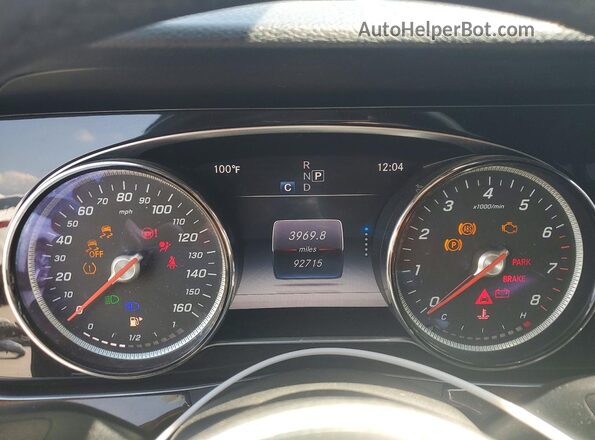 WDDZF4JB6KA565157 2019 MERCEDES-BENZ E Черный Вид щитка приборов