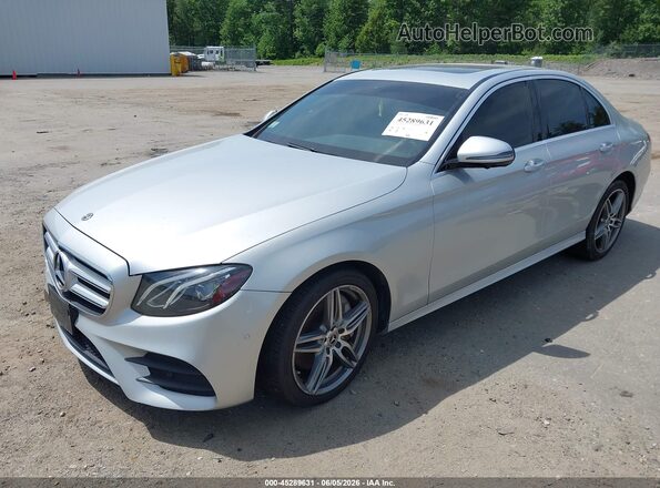WDDZF4JB7KA527601 2019 MERCEDES-BENZ E-CLASS Silver წინა მარცხენა ხედი სამი მეოთხედიდან