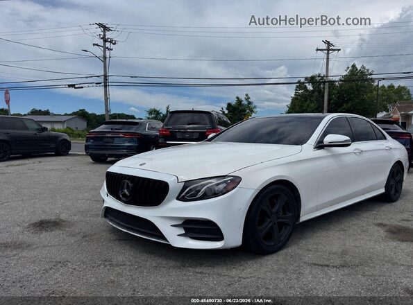WDDZF4JB8JA371390 2018 MERCEDES-BENZ E-CLASS White Առջևի ձախ երեք քառորդ տեսարան