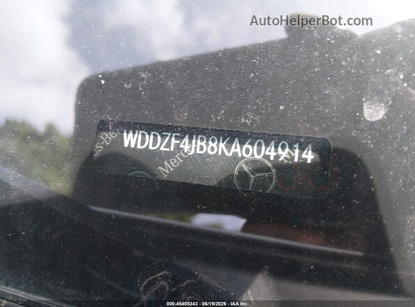 WDDZF4JB8KA604914 2019 MERCEDES-BENZ E-CLASS Silver 