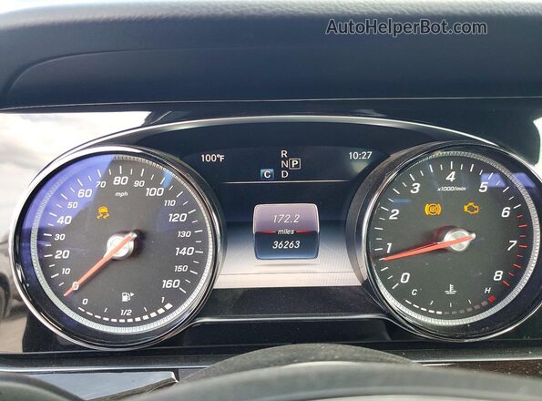 WDDZF4JB9HA261362 2017 MERCEDES-BENZ E Black Вид щитка приладів