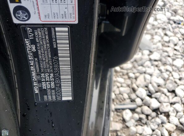 WDDZF4JBXJA388076 2018 MERCEDES-BENZ E Black Շարժիչի բաժամունքի տեսք