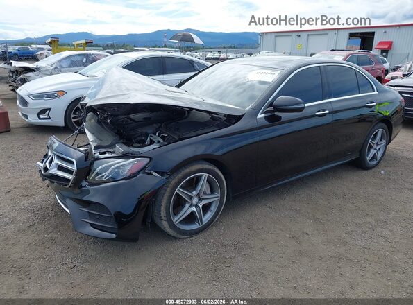 WDDZF4KB0HA034267 2017 MERCEDES-BENZ E-CLASS Black Առջևի ձախ երեք քառորդ տեսարան