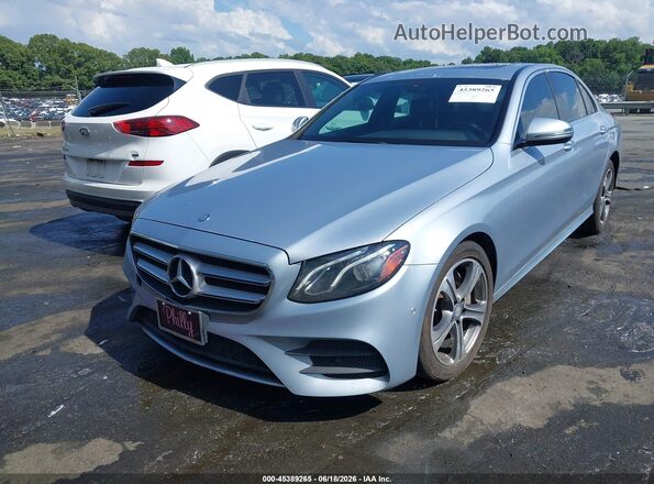 WDDZF4KB0HA217328 2017 MERCEDES-BENZ E-CLASS Light Blue Front left