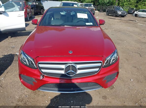 WDDZF4KB0KA688547 2019 MERCEDES-BENZ E-CLASS Red Widok z przodu