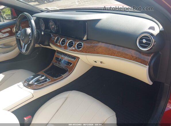 WDDZF4KB0KA688547 2019 MERCEDES-BENZ E-CLASS Red Widok wnętrza z przodu