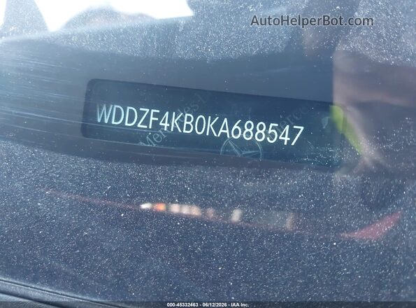 WDDZF4KB0KA688547 2019 MERCEDES-BENZ E-CLASS Red 