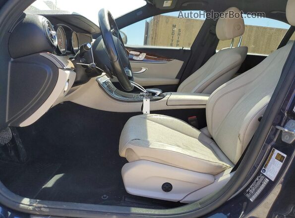 WDDZF4KB1HA027571 2017 MERCEDES-BENZ E Blue Front interior view