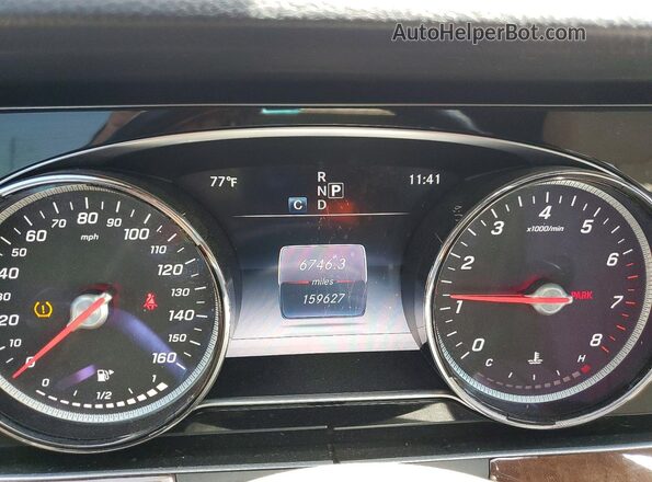 WDDZF4KB1HA027571 2017 MERCEDES-BENZ E Blue Instrument cluster view