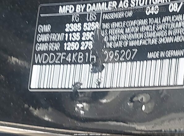 WDDZF4KB1HA095207 2017 MERCEDES-BENZ E-CLASS Черный Вид подкапотного пространства
