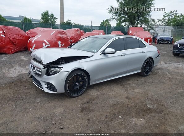 WDDZF4KB1KA582978 2019 MERCEDES-BENZ E-CLASS Silver Առջևի ձախ երեք քառորդ տեսարան