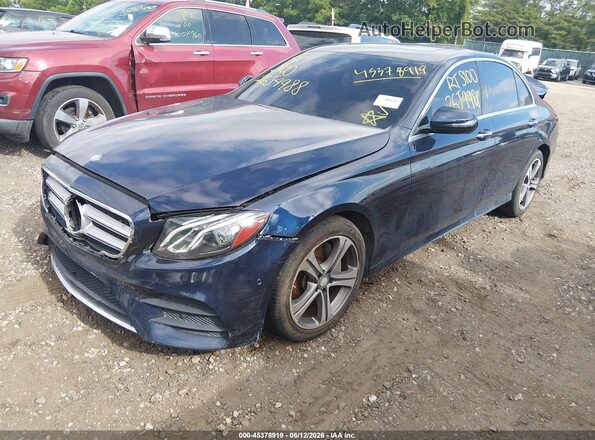 WDDZF4KB2HA213930 2017 MERCEDES-BENZ E-CLASS Blue Առջևի ձախ երեք քառորդ տեսարան