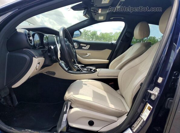 WDDZF4KB4HA105728 2017 MERCEDES-BENZ E Blue Vista interior delantera