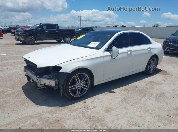 WDDZF4KB4JA358022 2018 MERCEDES-BENZ E-CLASS White წინა მარცხენა ხედი სამი მეოთხედიდან