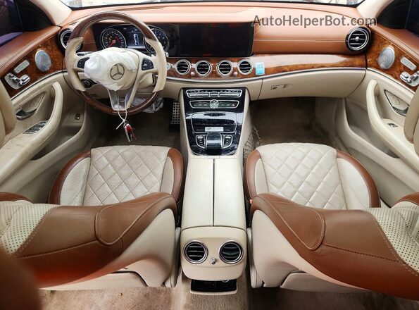 WDDZF4KB5HA128421 2017 MERCEDES-BENZ E Gray წინა პანელის ხედი