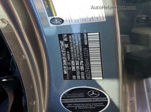 WDDZF4KB6HA132039 2017 MERCEDES-BENZ E Gray Engine compartment view