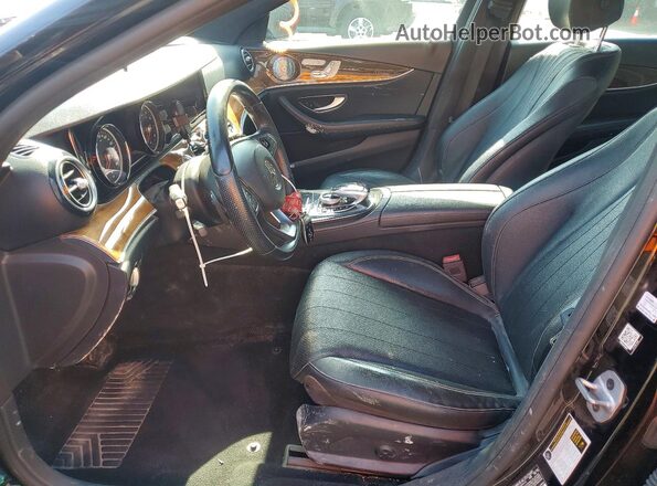 WDDZF4KB6JA480171 2018 MERCEDES-BENZ E Черный Вид салона спереди