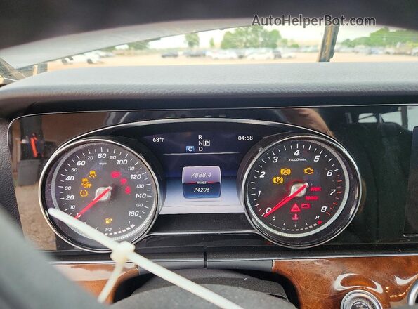 WDDZF4KB6KA627476 2019 MERCEDES-BENZ E Black Instrument cluster view
