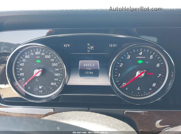 WDDZF4KB7HA112785 2017 MERCEDES-BENZ E-CLASS Black უკანა სავარძლების ხედი