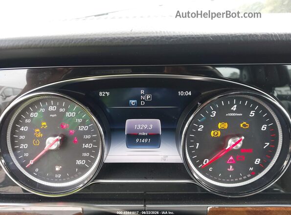 WDDZF4KB7HA255011 2017 MERCEDES-BENZ E-CLASS Черный Вид задних сидений
