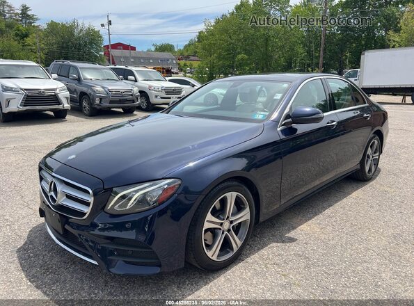WDDZF4KB8HA132821 2017 MERCEDES-BENZ E-CLASS Dark Blue Առջևի ձախ երեք քառորդ տեսարան
