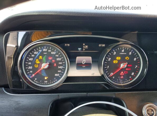 WDDZF4KB8JA403995 2018 MERCEDES-BENZ E Black Instrument cluster view