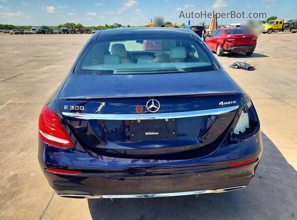 WDDZF4KB8KA585781 2019 MERCEDES-BENZ E Blue Вид ззаду