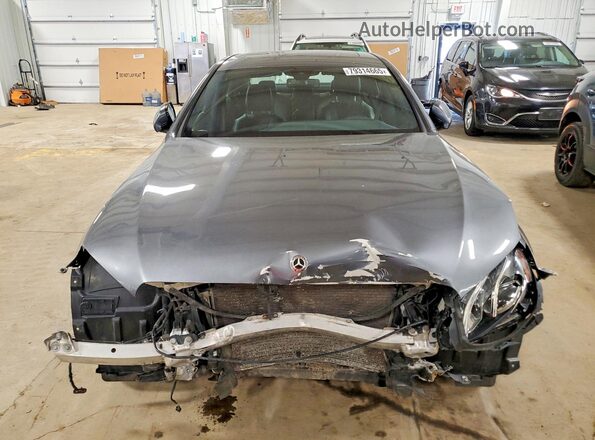 WDDZF4KB9JA398872 2018 MERCEDES-BENZ E Gray Front view
