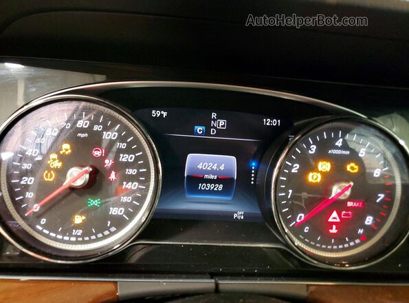 WDDZF4KB9JA398872 2018 MERCEDES-BENZ E Gray Instrument cluster view