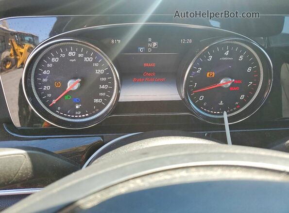 WDDZF4KBXHA025740 2017 MERCEDES-BENZ E Green Սարքավորումների վահանակի տեսք